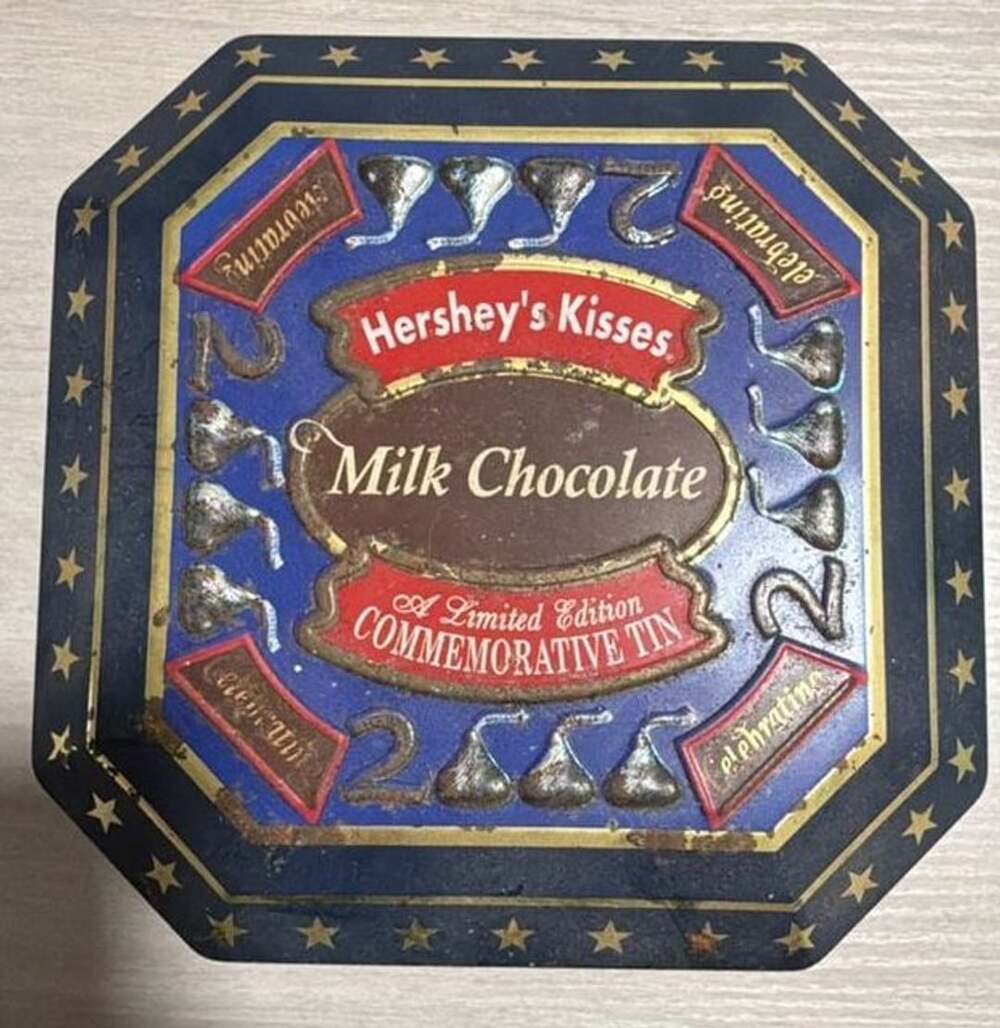 Vintage 1999 Hershey's Kisses Millennium Series Canister #4 Commemorative Tin
